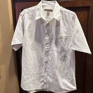 John Henry off white and beige Short Sleeve Shirt